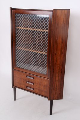 Corner Cabinet in Rosewood and Matt Glass by Gunnar Falsig-DQ-2020337