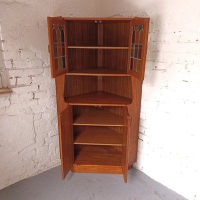 Corner Display Cabinet, Denmark, 1970s-LCV-1773575