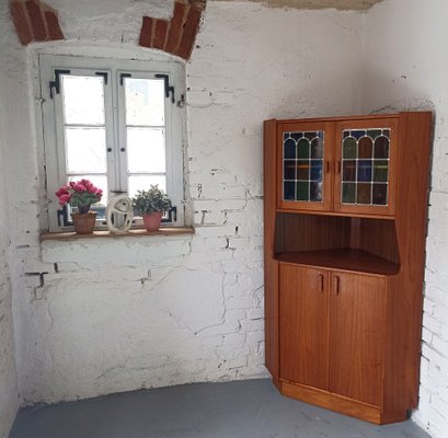 Corner Display Cabinet, Denmark, 1970s-LCV-1773575