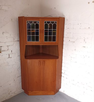 Corner Display Cabinet, Denmark, 1970s-LCV-1773575