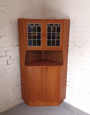 Corner Display Cabinet, Denmark, 1970s-LCV-1773575