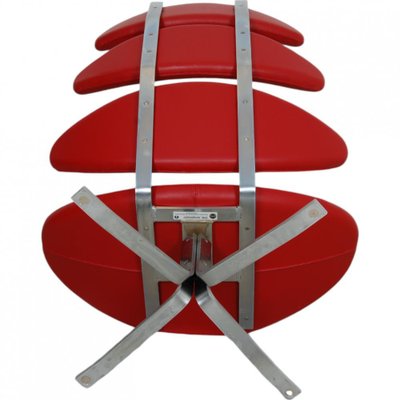 Corona Chair in Red Leather by Erik Jørgensen-MTD-2028745