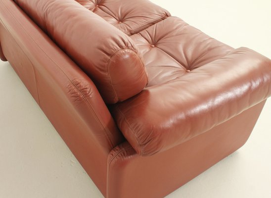 Coronado 2-Seater Sofa in Cognac Leather by Tobia Scarpa, 1969-UB-1806134