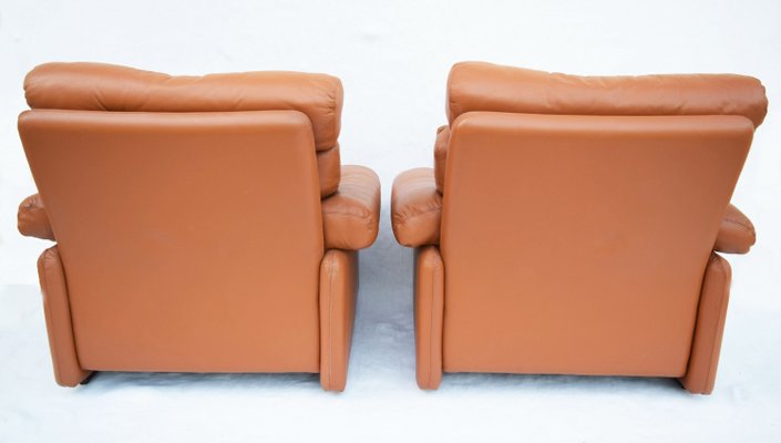 Coronado High Back Lounge Chairs by Tobia & Afra Scarpa for B&B Italia / C&B Italia, 1976, Set of 2-WF-673296