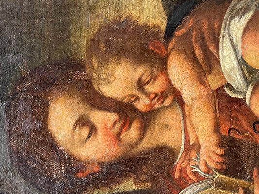 Correggio School Artist, Madonna with Child and Book, 1550, Oil on Canvas-PKM-2036556