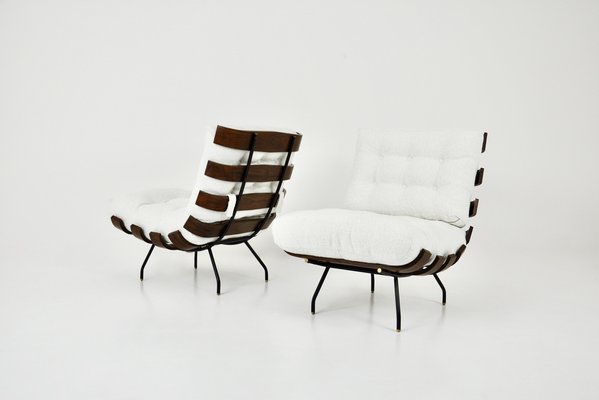 Costela Lounge Chairs attributed to Martin Eisler and Carlo Hauner for Forma, 1950s, Set of 2-HFM-1793012