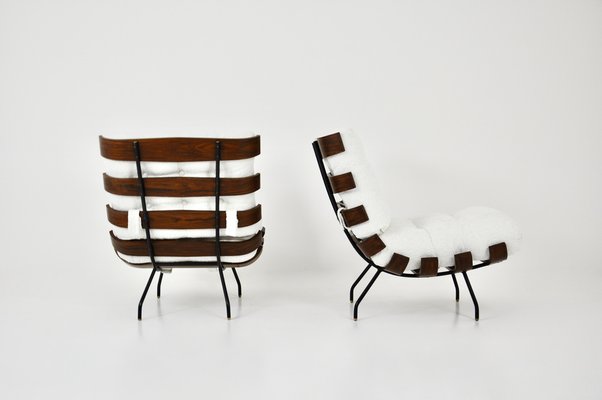 Costela Lounge Chairs attributed to Martin Eisler and Carlo Hauner for Forma, 1950s, Set of 2-HFM-1793012