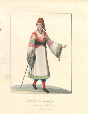 Costume di Carafagreci - Watercolor by M. De Vito 1820 c.a.-ZCI-757891