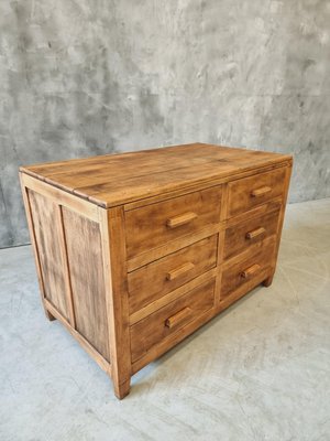 Counter Drawer Unit Work Table Kitchen Island in Beech, 1950s-IFQ-2017313