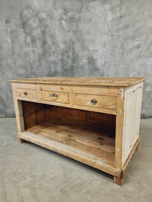 Counter Kitchen Island Side Table, 1890s-IFQ-2028284