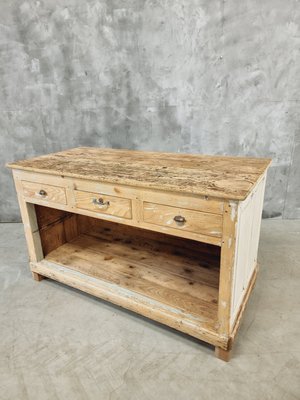 Counter Kitchen Island Side Table, 1890s-IFQ-2028284