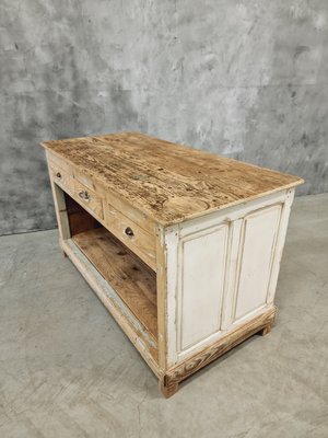 Counter Kitchen Island Side Table, 1890s-IFQ-2028284