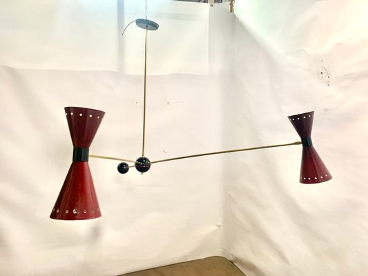 Counterweight Bistro Ceiling Lamp, 1950s-NUO-704854