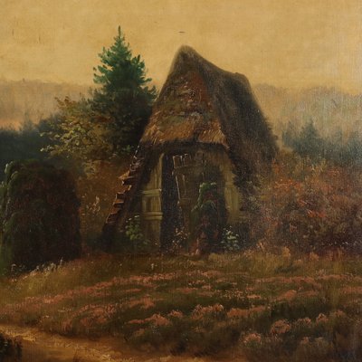 Country Landscape, 1900s, Oil on Canvas, Framed-VMM-2033355