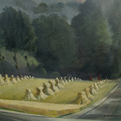 Country Landscape, 1960s, Oil on Canvas-NE-1799299