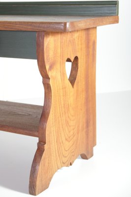 Country Oak Corner Bench, 1950s-IND-1767511