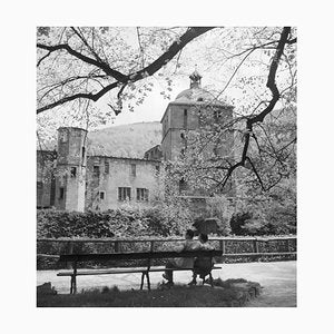 Couple on Bench at Heidelberg Castle, Germany 1936, Printed 2021-DYV-990669