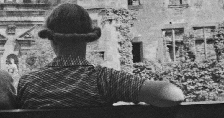 Couple on Bench View to Heidelberg Castle, Germany 1936, Printed 2021-DYV-990671