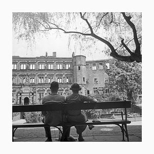 Couple on Bench View to Heidelberg Castle, Germany 1936, Printed 2021-DYV-990671