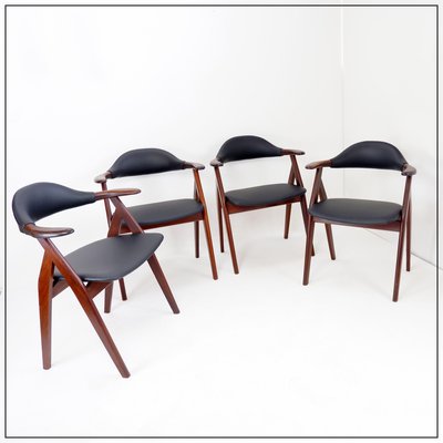 Cow Horn Chairs by Tijsseling Meubelfabriek, 1960, Set of 4-NYF-2019081