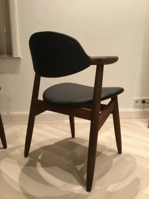 Cowhorn Dining Chairs from Tijsseling Nijkerk, 1950s, Set of 4-SU-782749