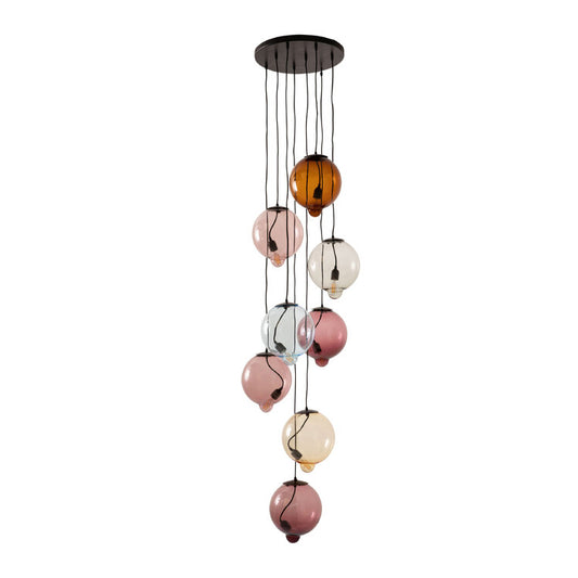 MELTDOWN 8 diffusers - Stained Glass Pendant Lamp by Cappellini