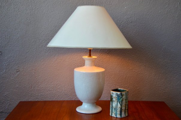 Cracked Ceramic Table Lamp, 1970s-AIU-796217