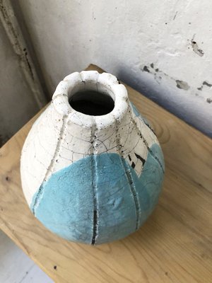 Cracked Earthenware Vase, 1950s-LCU-838663