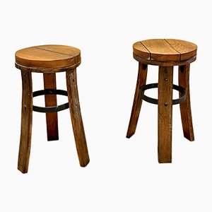 Craft Stools, France, 1950s, Set of 2-XXA-1060040