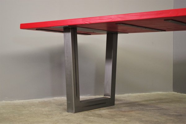 Craft Table in Red Brushed Fir, 2000s-KNM-1374925