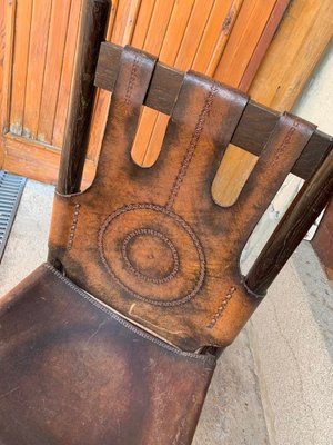 Craftsman Leather Chair, 1970s-OXJ-1194137