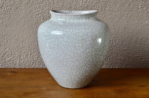 Craquelé Ceramic Vase by Friedgart Glatzle for Karlsruhe Majolika-AIU-1144199