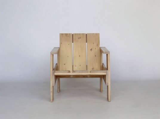 Crate Armchair by Gerrit Rietveld for Gerard van de Groenekan, 1970s-MB-811099