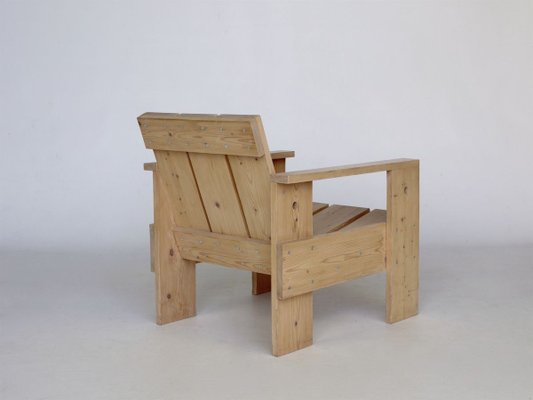 Crate Armchair by Gerrit Rietveld for Gerard van de Groenekan, 1970s-MB-811099