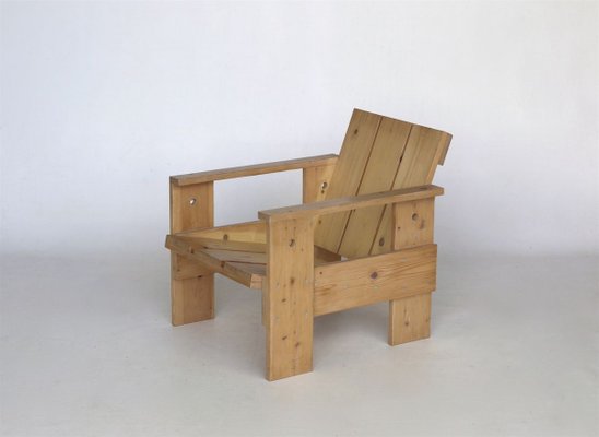 Crate Armchair by Gerrit Rietveld for Gerard van de Groenekan, 1970s-MB-811102