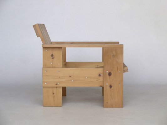 Crate Armchair by Gerrit Rietveld for Gerard van de Groenekan, 1970s-MB-811102