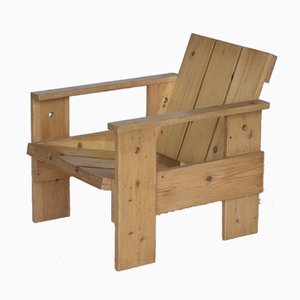 Crate Armchair by Gerrit Rietveld for Gerard van de Groenekan, 1970s-MB-811102