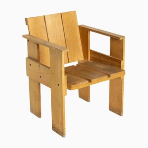 Crate Chair by Gerrit Rietveld for Cassina, Netherlands, 1930s-UQV-1295846