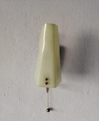 Cream Acrylic Glass Wall Lamp, Germany, 1950s-RDS-1146572