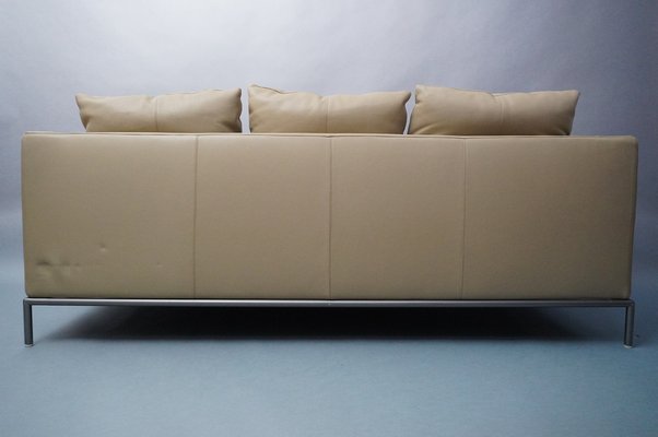 Cream Beige Leather Sofa by Antonio Citterio for B&b Italia, 2000s-RST-1371924