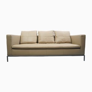 Cream Beige Leather Sofa by Antonio Citterio for B&b Italia, 2000s-RST-1371924