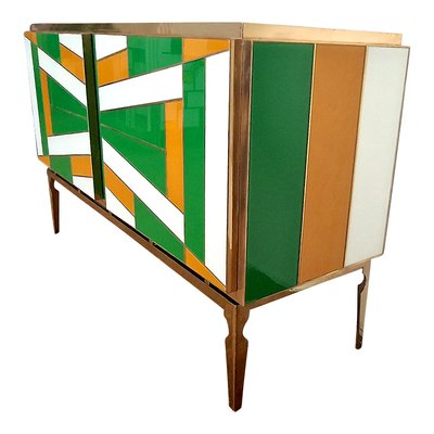 Credenza with 2 Glass Doors, 1990s-BEW-1765163