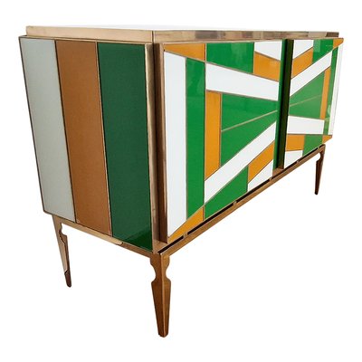 Credenza with 2 Glass Doors, 1990s-BEW-1765163