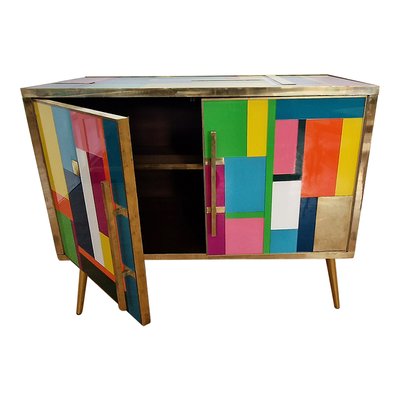 Credenza with 2 Glass Doors, 1990s-BEW-1765133