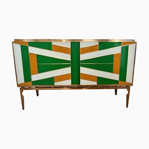 Credenza with 2 Glass Doors, 1990s-BEW-1765163