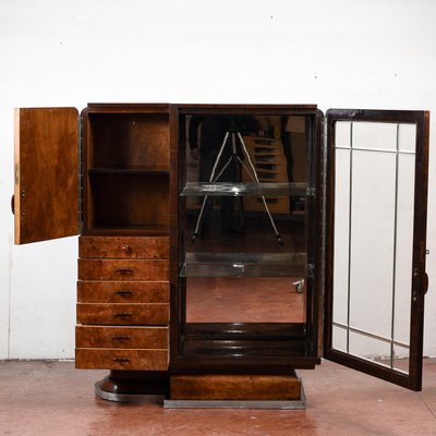 Credenza with Drawers and Handles in Bakelite Glass-RAQ-1768064