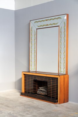 Credenza with Mirror by Luigi Brusotti, 1940s-KNM-1431588