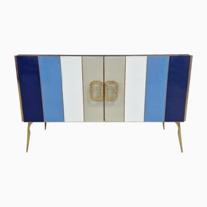 Credenza with Two Doors in Murano Glass, 1980s-BEW-1792487