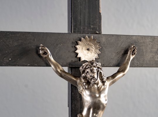 Cross with Jesus Christ, Metal and Wood-VLO-1081780