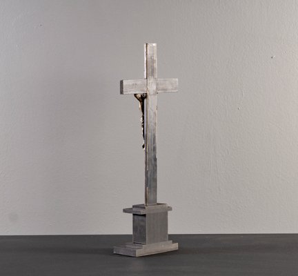 Cross with Jesus Christ, Metal and Wood-VLO-1081780